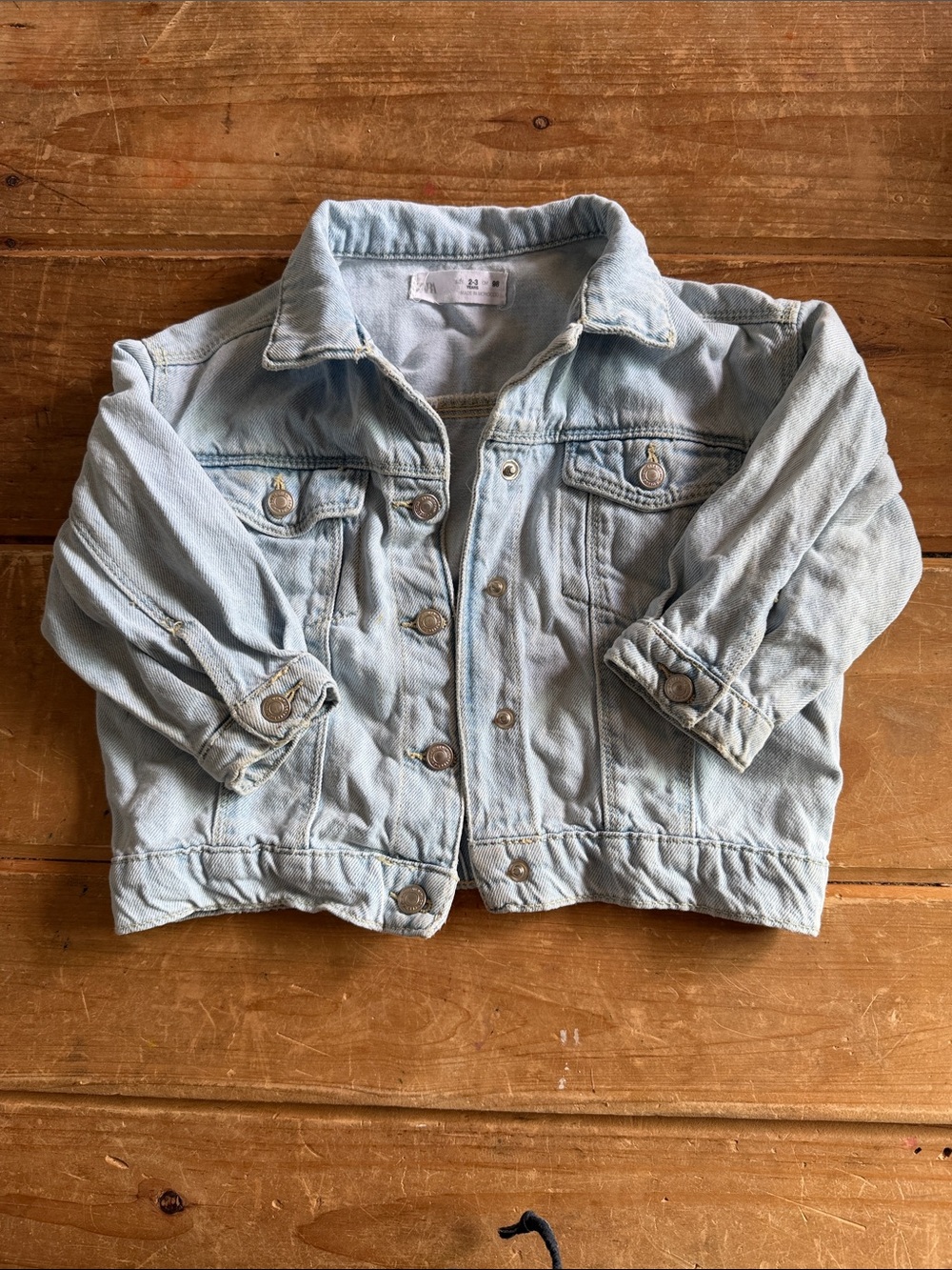 Zara Light Blue Kids Denim Jacket